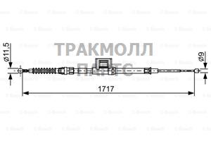 ТОРМОЗНОЙ ТРОС - 1987482644