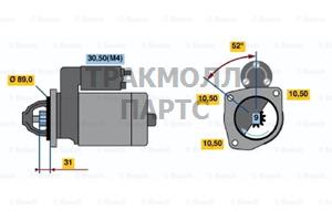 Стартер HONDA ACCORD IV CB 1.8/2.0 16V - 0001362313