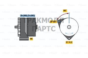 ГЕНЕРАТОР BOSCH - 0120469588