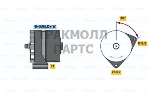 Реле-регулятор генератора AGCO ALLIS 91-00 AGCO WHITE - 0120469788