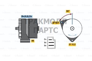 Реле-регулятор генератора AGCO ALLIS 91-00 AGCO WHITE - 0120489328