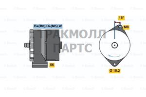 Реле-регулятор генератора AGCO ALLIS 91-00 AGCO WHITE - 0120489378