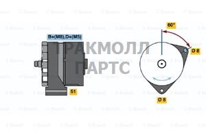 Реле-регулятор генератора AGCO ALLIS 91-00 AGCO WHITE - 0120489473