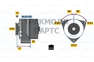 Реле-регулятор генератора AGCO ALLIS 91-00 AGCO WHITE - 0986030170