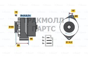 Реле-регулятор генератора AGCO ALLIS 91-00 AGCO WHITE - 0986033270