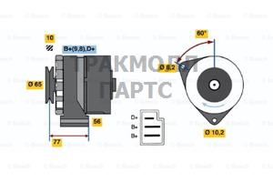 Реле-регулятор генератора AGCO ALLIS 91-00 AGCO WHITE - 0986031080