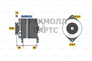 Реле-регулятор генератора AGCO ALLIS 91-00 AGCO WHITE - 0986038970