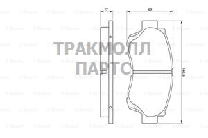 Колодки тормозные дисковые передн. APOLLO Estate JM - 0986424232