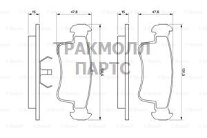 Дисковые тормозные колодки комплект - 0986493360