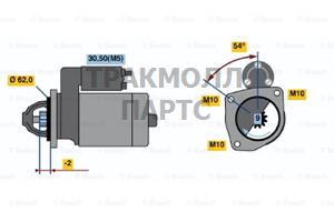 СТАРТЕР  12V 1.1KW - 0001107063