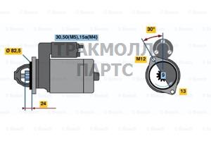 СТАРТЕР  12V 1.4KW - 0001108021