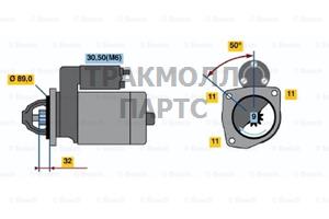 СТАРТЕР 12V 1.4KW - 0001108141