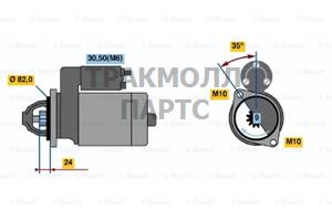 СТАРТЕР  12V 2KW - 0001109061