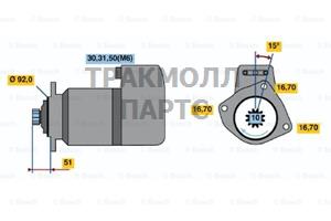 СТАРТЕР  24V 5.4KW - 0001416029