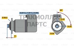 СТАРТЕР  24V 5.4KW - 0001416032