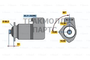 СТАРТЕР  24V 5.4KW - 0001416036