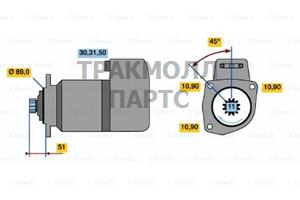 СТАРТЕР  24V 5.4KW - 0001416039