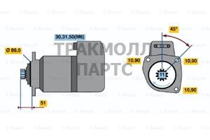 СТАРТЕР  24V 5.4KW - 0001416053