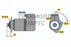 СТАРТЕР  24V 5.4KW - 0001416062