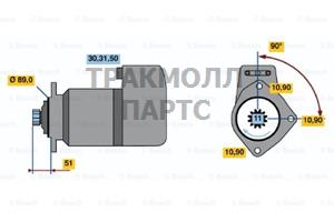 СТАРТЕР  24V 6.6KW - 0001417068