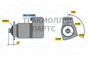 СТАРТЕР  24V 6.6KW - 0001417071