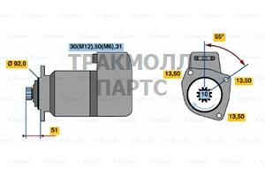 СТАРТЕР 24V 6.6KW - 0001417076