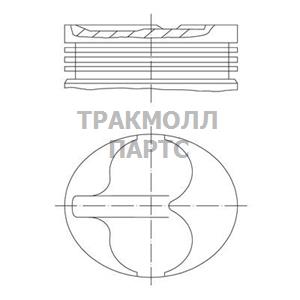 Поршень комплект - 640 06 00