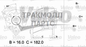 ГЕНЕРАТОР 28V 120A BOSCH - 436 583