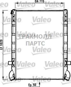 Радиатор Scania R112/142 81- 715103052 медь - 730637