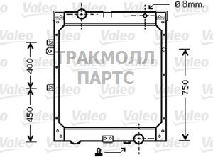 Серцевина радиатора MAN F90 86- 91571072 - 733426