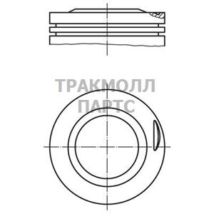 Поршнекомплект MB M102 2.0 d89.00.5 d22 84- - 002 25 01