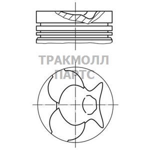 Поршнекомплект MB OM616 240D d90.90.6 Mahle - 002 49 02