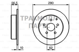 BRAKE DISK BOSCH - 0204173007