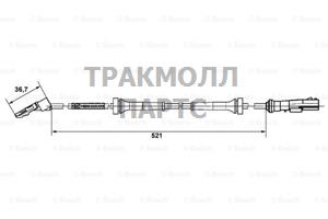 WHEELSPEED SENSOR BOSCH - 0265007937