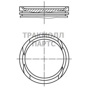 Поршнекомплект BMW M50B25 d84.00.25 ст.сж.101 -92 Mahle - 082 71 01