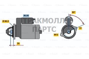 СТАРТЕР  12V 2KW - 0001109041