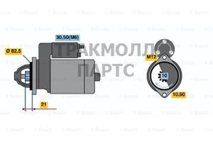 СТАРТЕР  12V 2KW - 0001109068