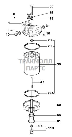 FUEL FILTER ASSEMBLY DELPHI - 5861B025