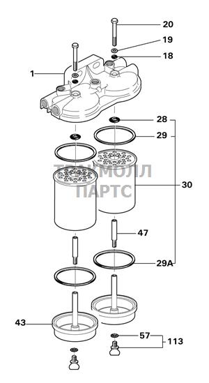 FUEL FILTER ASSEMBLY DELPHI - 5862B010