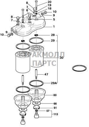 FUEL FILTER ASSEMBLY DELPHI - 5863B025