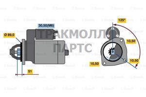 СТАРТЕР 24V  4 0 KW BOSCH - 0001231033