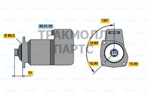 СТАРТЕР  24V 5.4KW - 0001416031