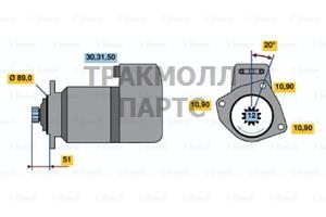 СТАРТЕР  24V 9KW - 0001510028