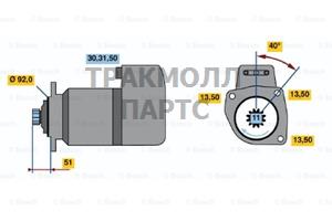 СТАРТЕР  24V 5.4KW - 0986013420