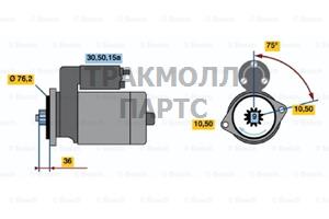 Стартер Bosch - 0986013880