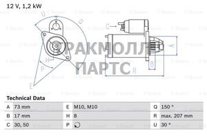 СТАРТЕР - 0986020041