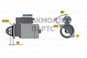 СТАРТЕР  12V 1KW - 0986023640