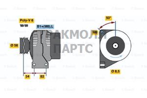 ГЕНЕРАТОР  14V 160A - 0986046310