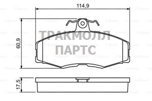 КОЛОДКИ ТОРМОЗНЫЕ - 0986468613