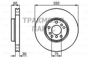 ДИСК ТОРМОЗНОЙ BOSCH - 0986478973